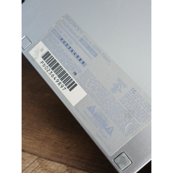 Sony PS2 Slim SCPH-79001 Silver Console Bundle Controller Cables Tested - Picture 15 of 16